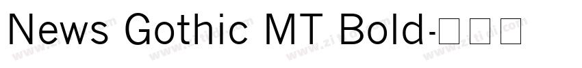 News Gothic MT Bold字体转换